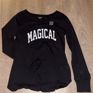 Black magical long sleeve t-shirt
